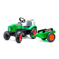 Велосипеди - Веломобіль Falk Class Arion Трактор з причепом і переднім навантажувачем зелений (2021AB) Велосипеди - Веломобіль Falk Class Arion Трактор з причепом і переднім навантажувачем зелений (2021AB)