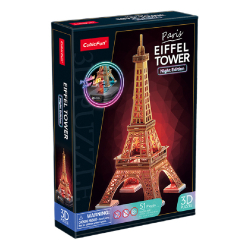 3D-пазли - Тривимірний пазл CubicFun Night edition Ейфелева вежа із LED-підсвічуванням (L534h) 3D-пазли - Тривимірний пазл CubicFun Night edition Ейфелева вежа із LED-підсвічуванням (L534h)