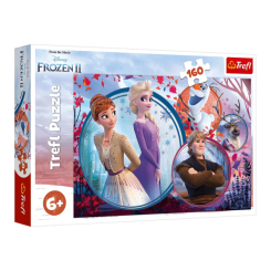 Пазли - Пазли Trefl Frozen 2 Пригоди сестер 160 деталей (15374) Пазли - Пазли Trefl Frozen 2 Пригоди сестер 160 деталей (15374)