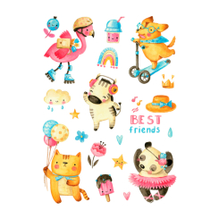 Косметика - Набір тату для тіла Arley Sign Найкращі друзі (1302) Косметика - Набір тату для тіла Arley Sign Найкращі друзі (1302)