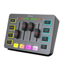 Блогерство і стрімінг - Аудіомікшер Fifine (SC3) Блогерство і стрімінг - Аудіомікшер Fifine (SC3)