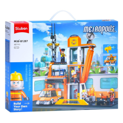 Конструктори з унікальними деталями - Конструктор Sluban Пожежна частина 407 деталей (M38-B1287) Конструктори з унікальними деталями - Конструктор Sluban Пожежна частина 407 деталей (M38-B1287)