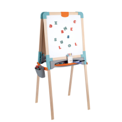 Дитячі меблі - Дерев'яний мольберт Smoby Toys Веселе навчання двосторонній (410401) Дитячі меблі - Дерев'яний мольберт Smoby Toys Веселе навчання двосторонній (410401)