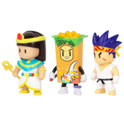 Фігурки персонажів - Набір ігрових фігурок Stumble Guys Сенсей Фаєрфіст, Клеопатра та Кілер (SG2020-4) Фігурки персонажів - Набір ігрових фігурок Stumble Guys Сенсей Фаєрфіст, Клеопатра та Кілер (SG2020-4)