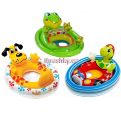 Для пляжу і плавання - Надувне коло-сидіння INTEX Тваринки асортимент (59570) Для пляжу і плавання - Надувне коло-сидіння INTEX Тваринки асортимент (59570)