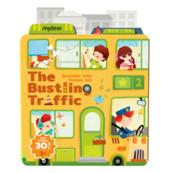 Набори для творчості - Набір багаторазових наліпок Mideer Bustling traffic (CT2317) Набори для творчості - Набір багаторазових наліпок Mideer Bustling traffic (CT2317)