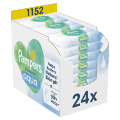 Пелюшки та серветки - Вологі серветки Pampers Harmonie aqua 24х48 шт (8006540811276) Пелюшки та серветки - Вологі серветки Pampers Harmonie aqua 24х48 шт (8006540811276)