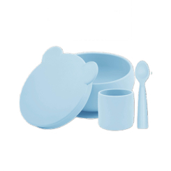 Дитячий посуд та аксесуари - Набір для годування MinikOiOi BLW Set I Mineral Blue (101070056) Дитячий посуд та аксесуари - Набір для годування MinikOiOi BLW Set I Mineral Blue (101070056)