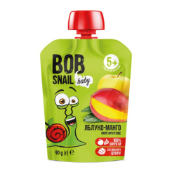 Солодощі - Пюре Bob Snail Яблуко-Манго (4820219343042) Солодощі - Пюре Bob Snail Яблуко-Манго (4820219343042)