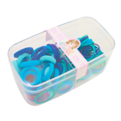Біжутерія та аксесуари - Набір із міксу резинок у боксі Zhorya блакитний 100 шт (23I1/1) Біжутерія та аксесуари - Набір із міксу резинок у боксі Zhorya блакитний 100 шт (23I1/1)