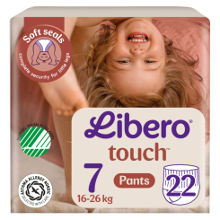 Підгузки - Підгузки-трусики Libero Touch Pants 7 16-26 кг 22 шт (7322542265338) Підгузки - Підгузки-трусики Libero Touch Pants 7 16-26 кг 22 шт (7322542265338)