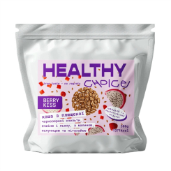 Солодощі - Каша з плющеної чорнозерної спельти та льону Healthy choice Berry kiss з малиною, полуницею та пітахаєю (4820237130846) Солодощі - Каша з плющеної чорнозерної спельти та льону Healthy choice Berry kiss з малиною, полуницею та пітахаєю (4820237130846)