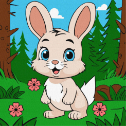 Товари для малювання - Картина за номерами Ідейка Чарівний зайчик 25 х 25 см (KHO6112) Товари для малювання - Картина за номерами Ідейка Чарівний зайчик 25 х 25 см (KHO6112)