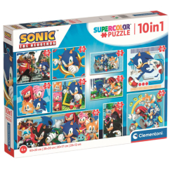 Пазли - Пазл Clementoni Sonic 10 в 1 (80508) Пазли - Пазл Clementoni Sonic 10 в 1 (80508)