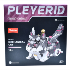 Конструктори з унікальними деталями - Конструктор Sluban Робот-кіт 890 деталей (M38-P8017) Конструктори з унікальними деталями - Конструктор Sluban Робот-кіт 890 деталей (M38-P8017)