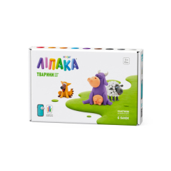 Набори для ліплення - Набір пластиліну Ліпака Корівка, песик, вівця (60024-UA01) Набори для ліплення - Набір пластиліну Ліпака Корівка, песик, вівця (60024-UA01)