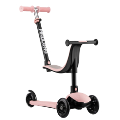 Самокати - Самокат Miqilong Alamo 3 в 1 рожевий (ALAMO-125-PINK) Самокати - Самокат Miqilong Alamo 3 в 1 рожевий (ALAMO-125-PINK)