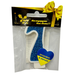 Аксесуари для свят - Свічка Party House Цифра 7 велика блакитна (4823848300479) Аксесуари для свят - Свічка Party House Цифра 7 велика блакитна (4823848300479)