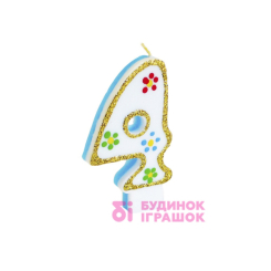 Аксесуари для свят - Свічка Party house Цифра 4 (9869204261959) Аксесуари для свят - Свічка Party house Цифра 4 (9869204261959)