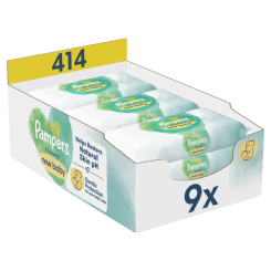Пелюшки та серветки - Вологі серветки Pampers Harmonie new baby 9х46 шт (8700216026253) Пелюшки та серветки - Вологі серветки Pampers Harmonie new baby 9х46 шт (8700216026253)