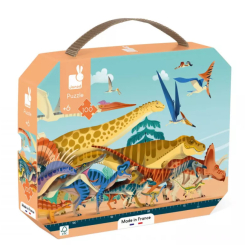 Пазли - Пазл Janod Динозаври панорамний 100 елементів (J05831) Пазли - Пазл Janod Динозаври панорамний 100 елементів (J05831)