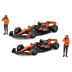 Автомоделі - Автомодель Bburago Racing McLaren MCL38 з фігуркою в асортименті (18-28040) Автомоделі - Автомодель Bburago Racing McLaren MCL38 з фігуркою в асортименті (18-28040)