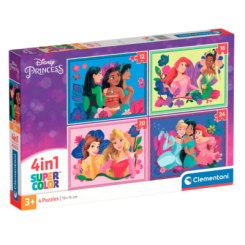 Пазли - Пазл Clementoni Princess 4 в 1 (8005125215171) Пазли - Пазл Clementoni Princess 4 в 1 (8005125215171)