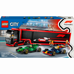 Конструктори LEGO - Конструктор LEGO City Вантажівка F1 з автомобілями RB20 та AMR24 (60445) Конструктори LEGO - Конструктор LEGO City Вантажівка F1 з автомобілями RB20 та AMR24 (60445)