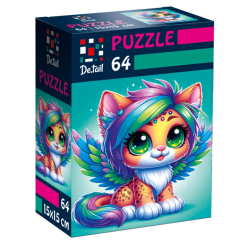 Пазли - Пазл De.tail Казковий леопардик 64 деталі (DT1234-23) Пазли - Пазл De.tail Казковий леопардик 64 деталі (DT1234-23)