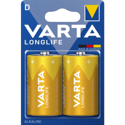 Акумулятори і батарейки - Батарейки алкалінові VARTA Longlife D BLI 2 шт (4008496525348) Акумулятори і батарейки - Батарейки алкалінові VARTA Longlife D BLI 2 шт (4008496525348)