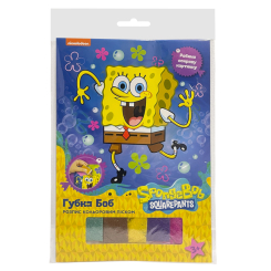 Товари для малювання - Набір для розпису кольоровим піском Перо Губка Боб (123612) Товари для малювання - Набір для розпису кольоровим піском Перо Губка Боб (123612)