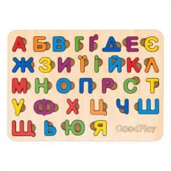 Розвивальні іграшки - Пазл-сортер Good Play Абетка веселка (PS-4-005) Розвивальні іграшки - Пазл-сортер Good Play Абетка веселка (PS-4-005)