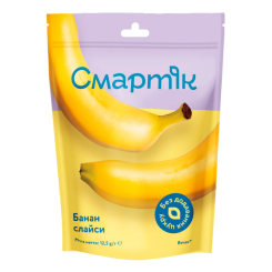 Солодощі - Фруктовий снек Smaty Банан сублімований слайси 13 г (4820211260460) Солодощі - Фруктовий снек Smaty Банан сублімований слайси 13 г (4820211260460)