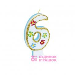 Аксесуари для свят - Свічка Party house Цифра 6 (9869204262017) Аксесуари для свят - Свічка Party house Цифра 6 (9869204262017)