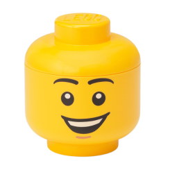 Бокси для іграшок - Бокс-голова LEGO Lifestyle Happy boy mini (40330802) Бокси для іграшок - Бокс-голова LEGO Lifestyle Happy boy mini (40330802)