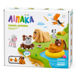 Набори для ліплення - Меганабір пластиліну Ліпака Собаки-друзяки (15030-UA01) Набори для ліплення - Меганабір пластиліну Ліпака Собаки-друзяки (15030-UA01)