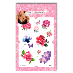 Косметика - Набір тату для тіла Tattooshka Акварельний набір 8 квітів (LB-131) Косметика - Набір тату для тіла Tattooshka Акварельний набір 8 квітів (LB-131)