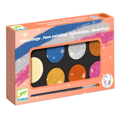 Косметика - Грим для обличчя DJECO Металік 6 кольорів (DJ09232) Косметика - Грим для обличчя DJECO Металік 6 кольорів (DJ09232)