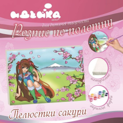 Товари для малювання - Розпис по полотну Ідейка Пелюстки сакури (7123) Товари для малювання - Розпис по полотну Ідейка Пелюстки сакури (7123)