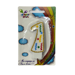 Аксесуари для свят - Свічка Party House Цифра 1 (4823848301100) Аксесуари для свят - Свічка Party House Цифра 1 (4823848301100)