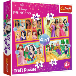 Пазли - Пазл Trefl Disney Princess Казкові історії 4 в 1 (34651) Пазли - Пазл Trefl Disney Princess Казкові історії 4 в 1 (34651)