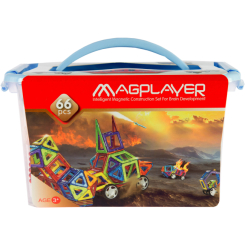 Магнітні конструктори - Конструктор Magplayer Магнітний набір 66 елементів (MPT-66) Магнітні конструктори - Конструктор Magplayer Магнітний набір 66 елементів (MPT-66)