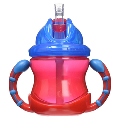 Дитячий посуд та аксесуари - Поїльник Nuby Flip-It з трубочкою-непроливайкою червоний (NV0404002/NV0404002red) Дитячий посуд та аксесуари - Поїльник Nuby Flip-It з трубочкою-непроливайкою червоний (NV0404002/NV0404002red)