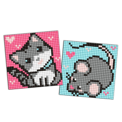 Мозаїка - Алмазна мозаїка на стікері Ідейка Сірі друзі 9 х 9 см 2 шт (AMS1049) Мозаїка - Алмазна мозаїка на стікері Ідейка Сірі друзі 9 х 9 см 2 шт (AMS1049)