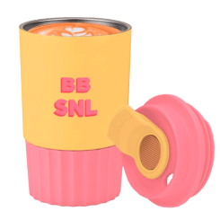 Чашки, склянки - Термочашка Bob Snail 350 мл рожева з жовтими елементами (4820219348481) Чашки, склянки - Термочашка Bob Snail 350 мл рожева з жовтими елементами (4820219348481)