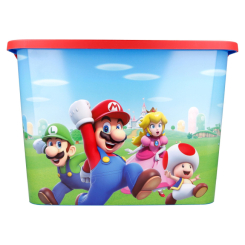 Бокси для іграшок - Коробка для іграшок Stor Super Mario 23 L (Stor-09596) Бокси для іграшок - Коробка для іграшок Stor Super Mario 23 L (Stor-09596)