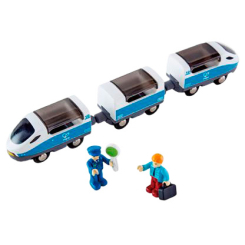 Залізниці та потяги - Ігровий набір Hape Потяг Інтерсіті (E3728) Залізниці та потяги - Ігровий набір Hape Потяг Інтерсіті (E3728)