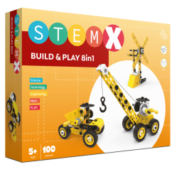 Конструктори з унікальними деталями - Конструктор StemX Build and play 8 в 1 (73322) Конструктори з унікальними деталями - Конструктор StemX Build and play 8 в 1 (73322)
