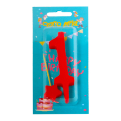 Аксесуари для свят - Свічка Свято мрій Цифра 1 (60524) Аксесуари для свят - Свічка Свято мрій Цифра 1 (60524)