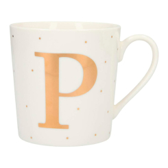Чашки, склянки - Чашка Top Model з буквою P 300 мл фарфорова (045909/39) Чашки, склянки - Чашка Top Model з буквою P 300 мл фарфорова (045909/39)